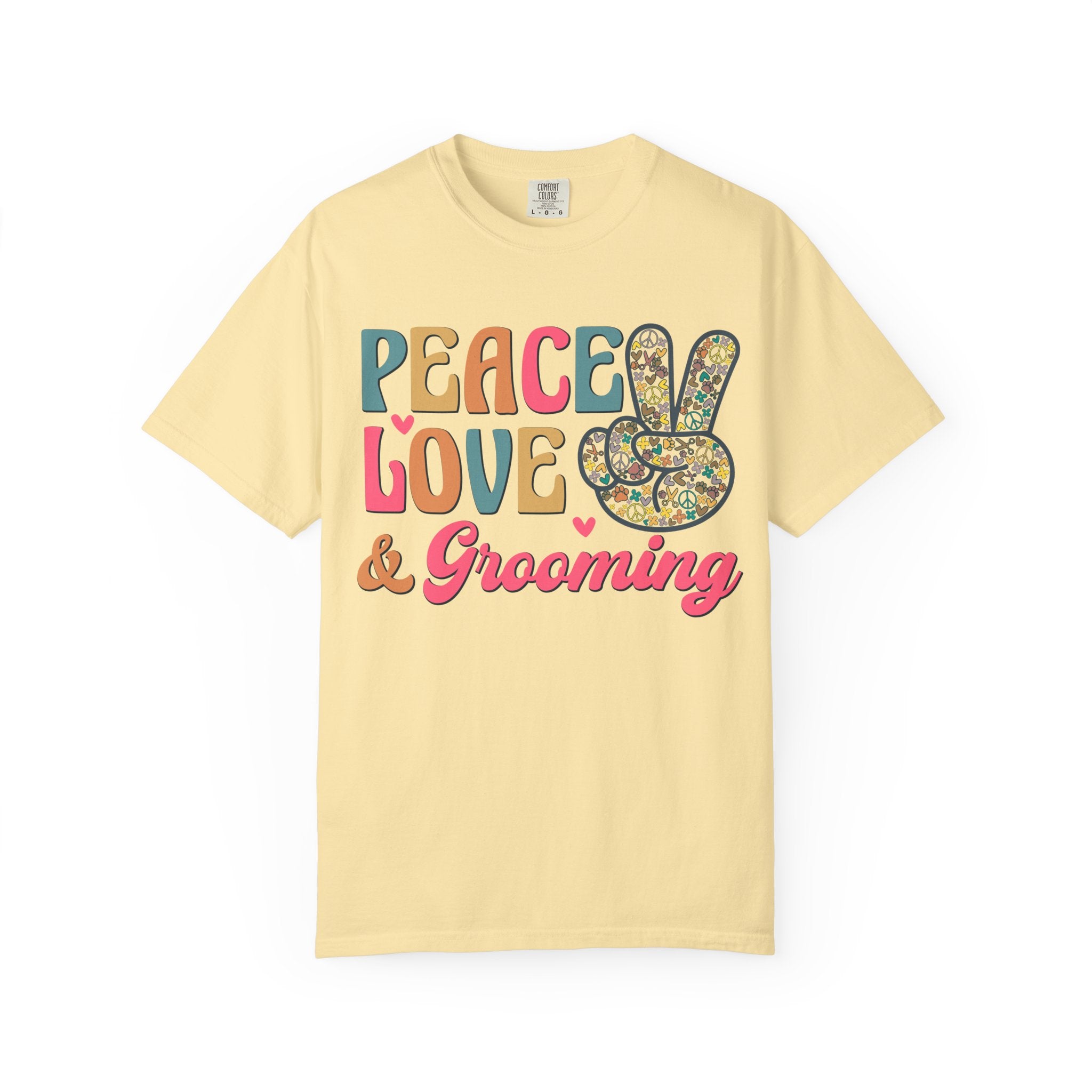 Peace Love & Grooming Tee