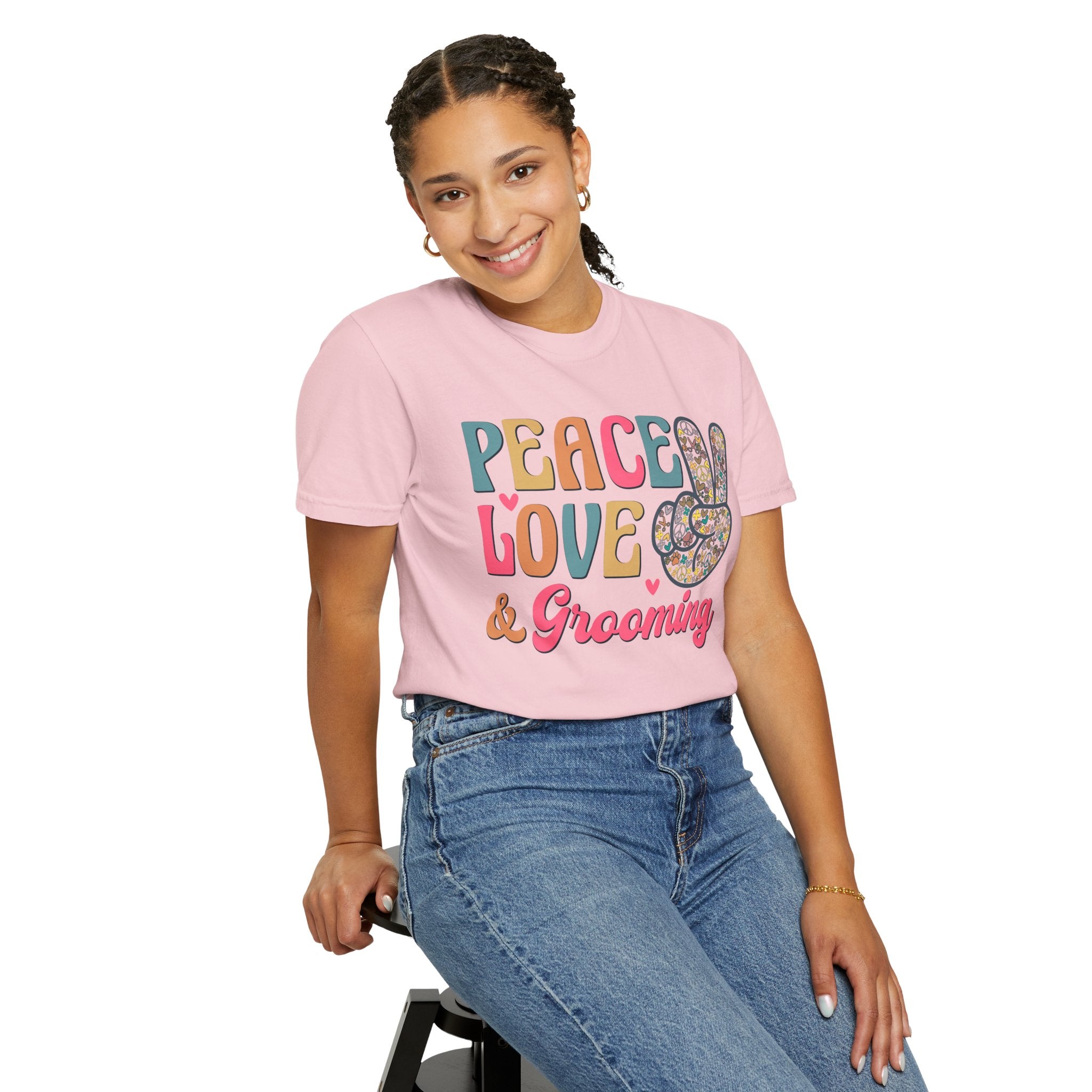 Peace Love & Grooming Tee