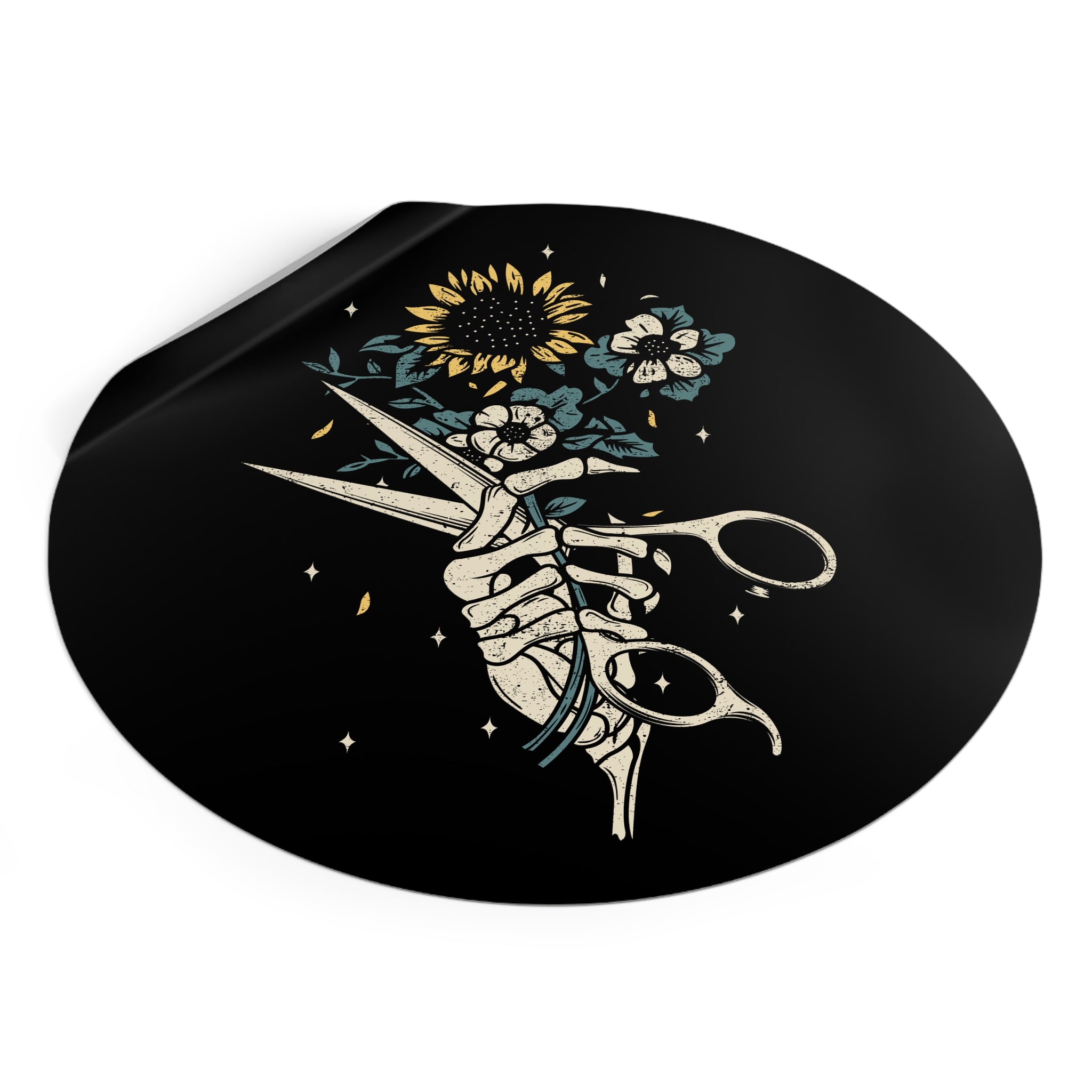 Botanical Scissors Sticker