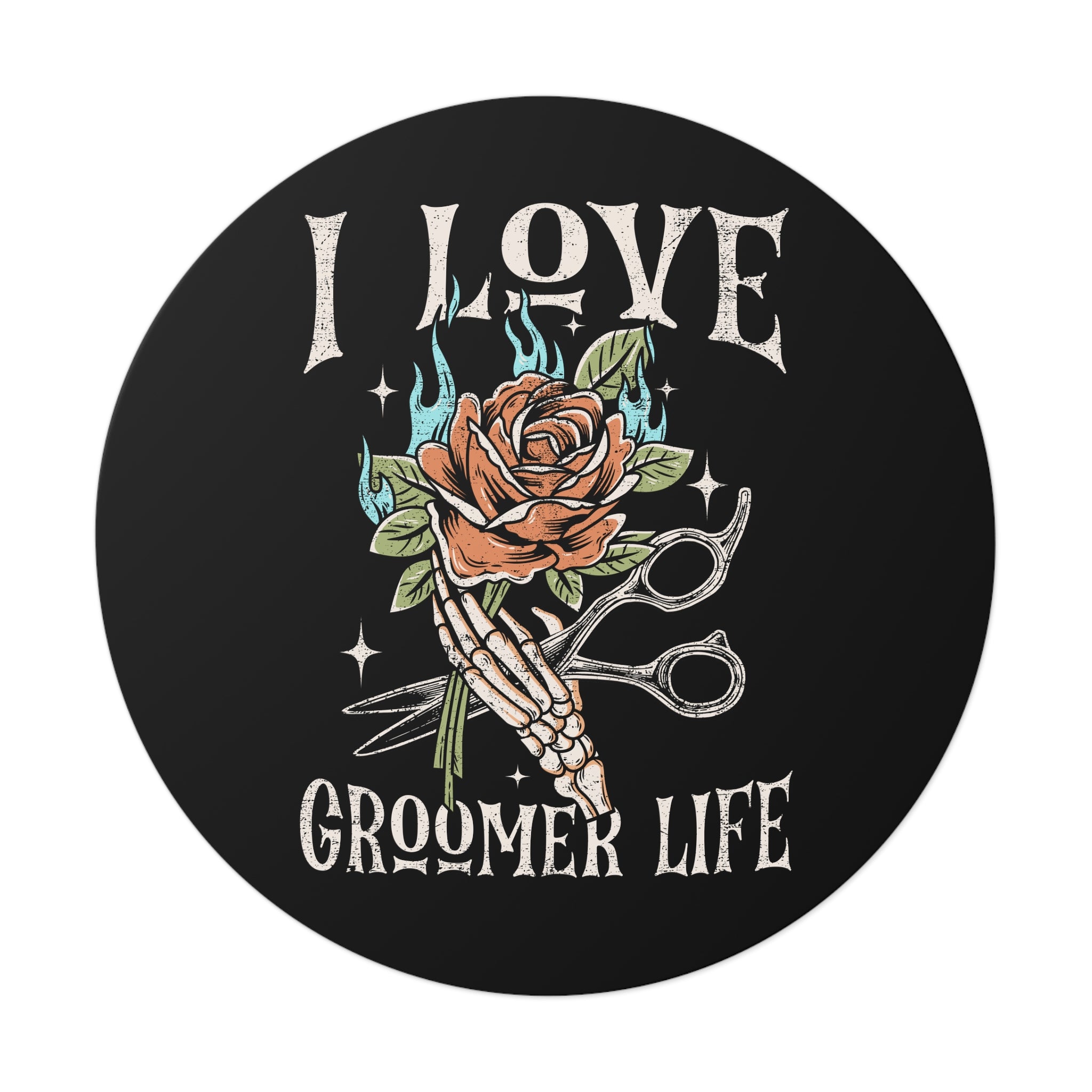 I Love Groomer Life Sticker