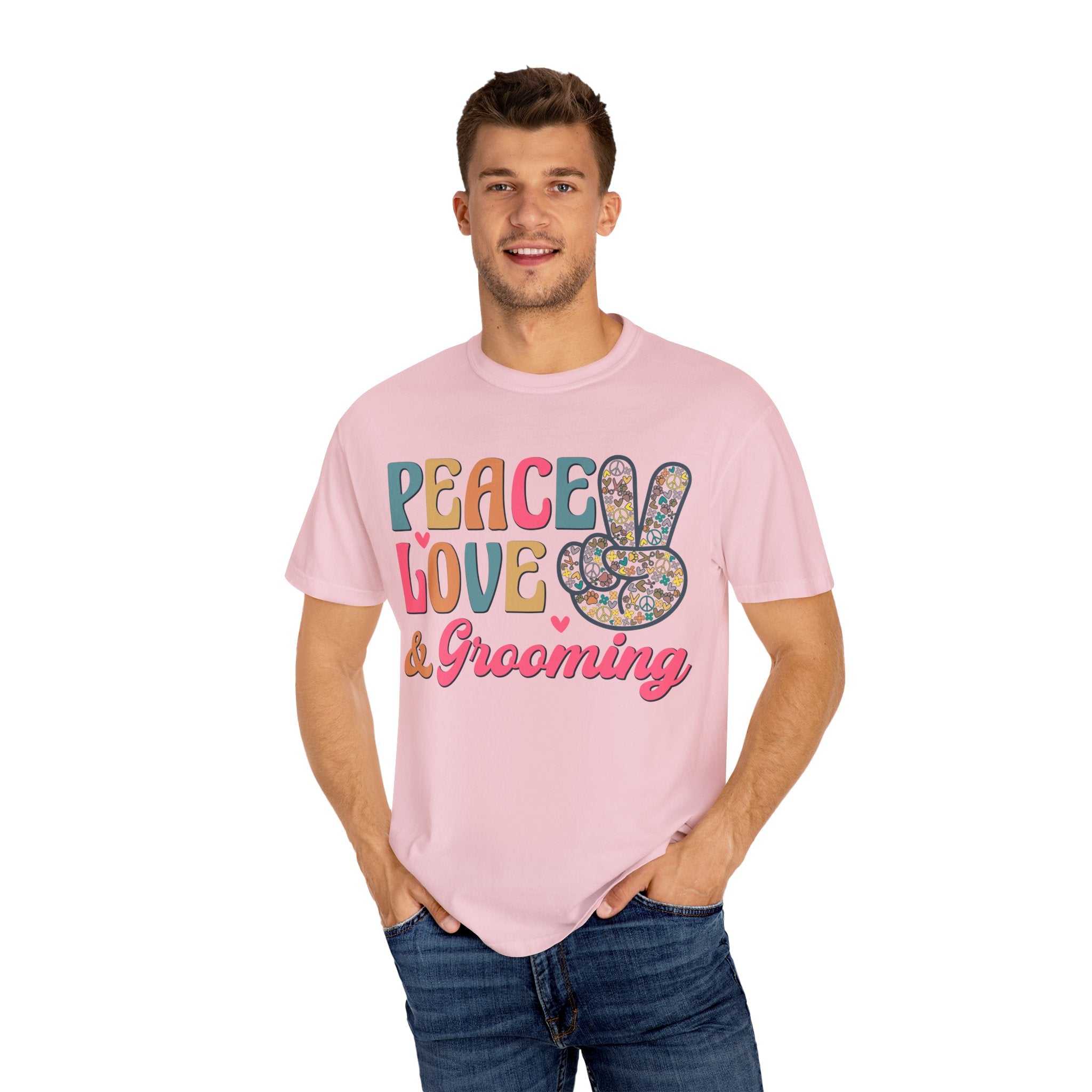 Peace Love & Grooming Tee