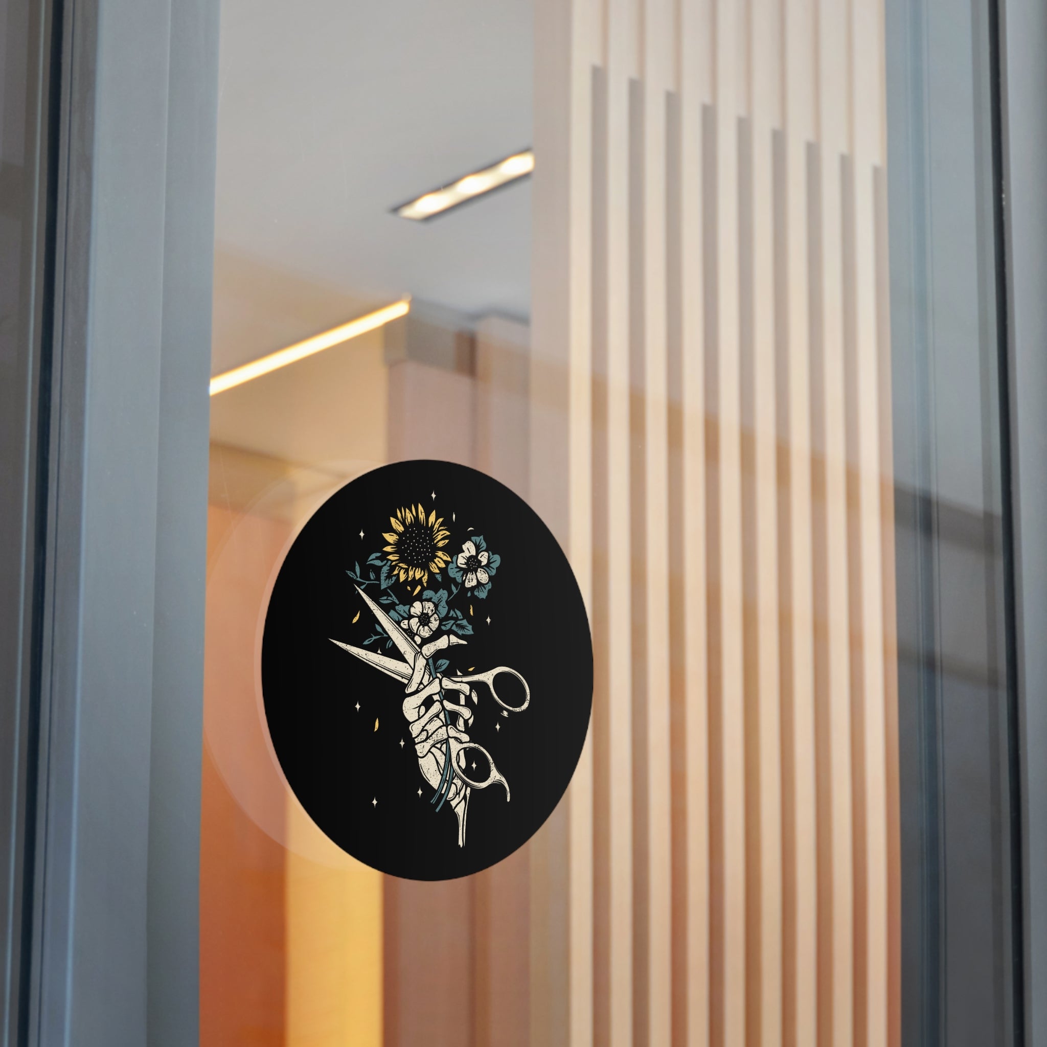 Botanical Scissors Sticker