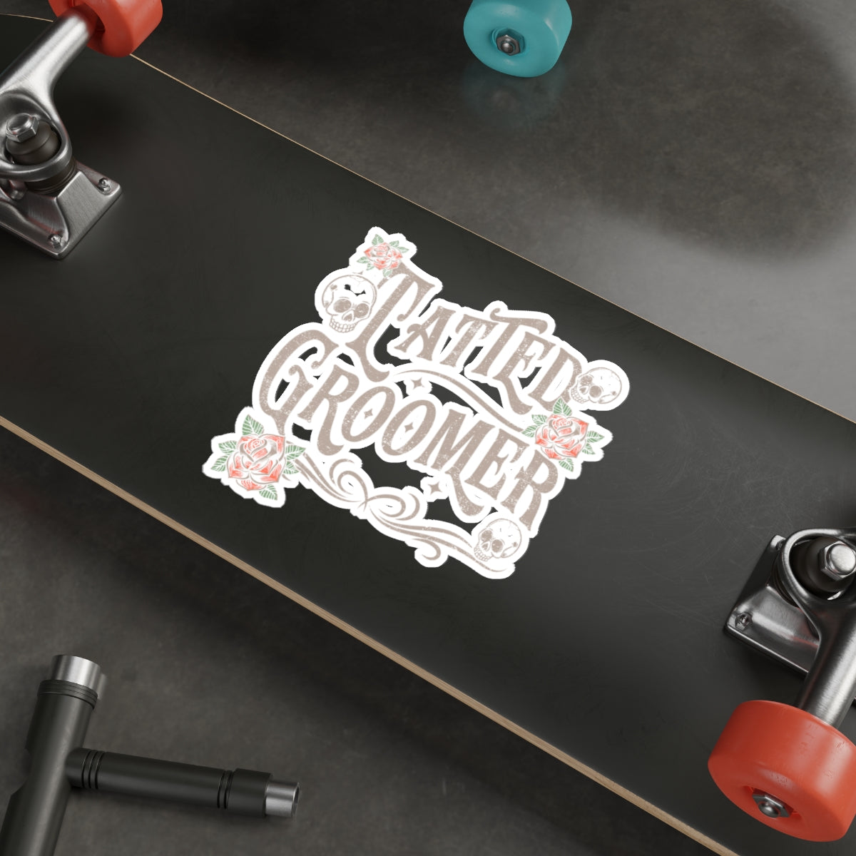 Tatted Groomer Car Decal Sticker