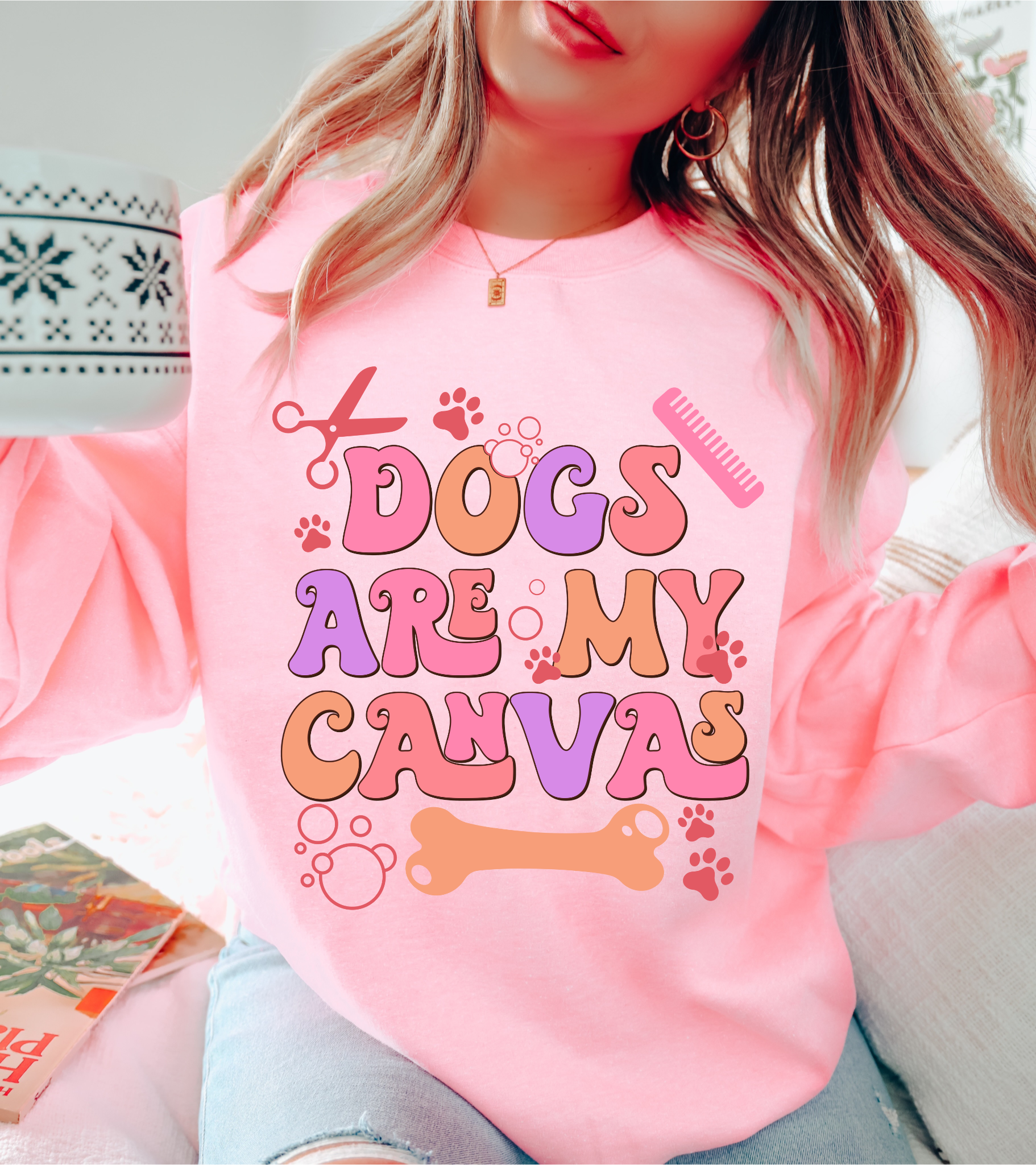 Dogs Are My Canvas Sweatshirt