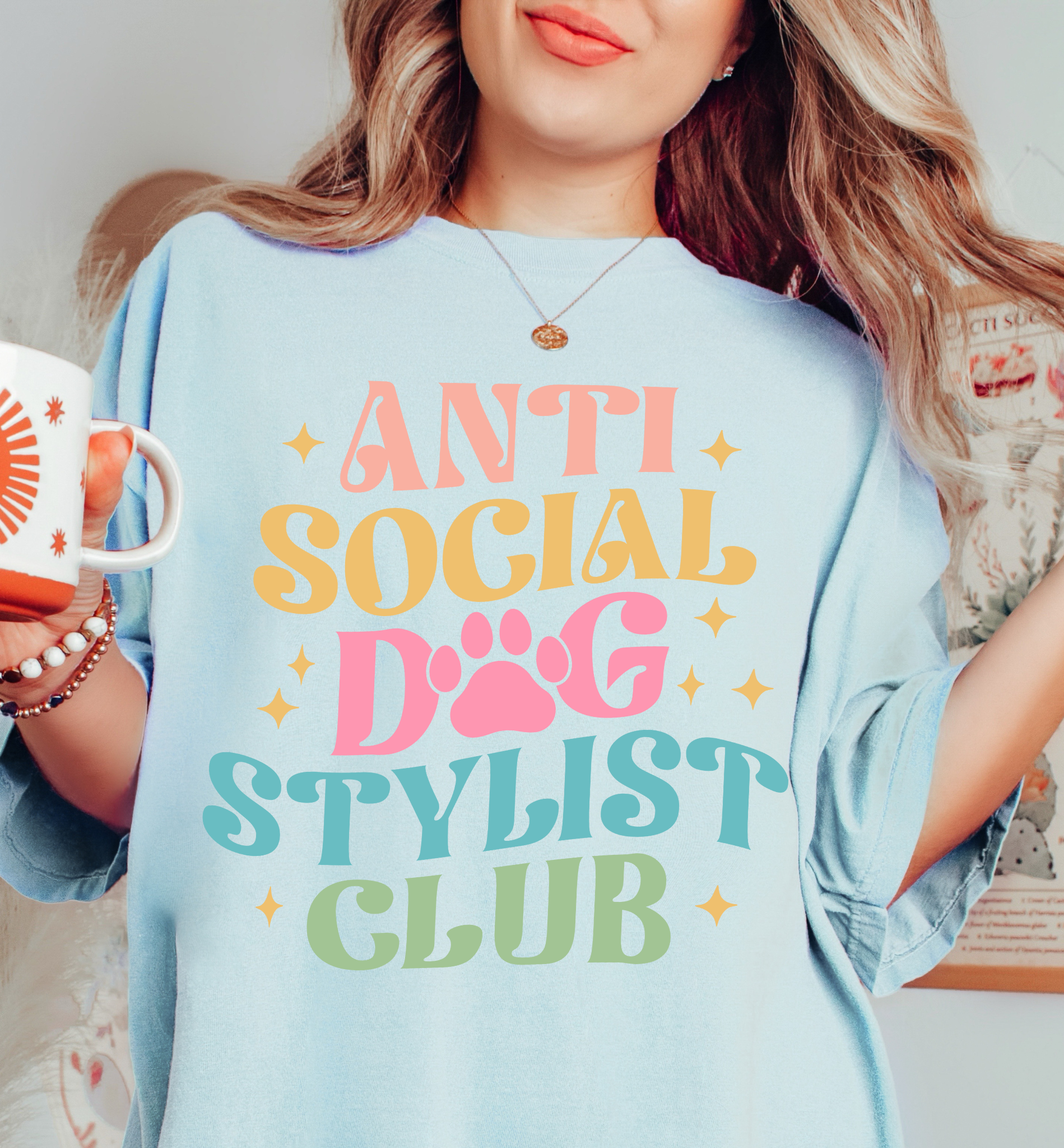 Anti-Social Dog Stylist Tee