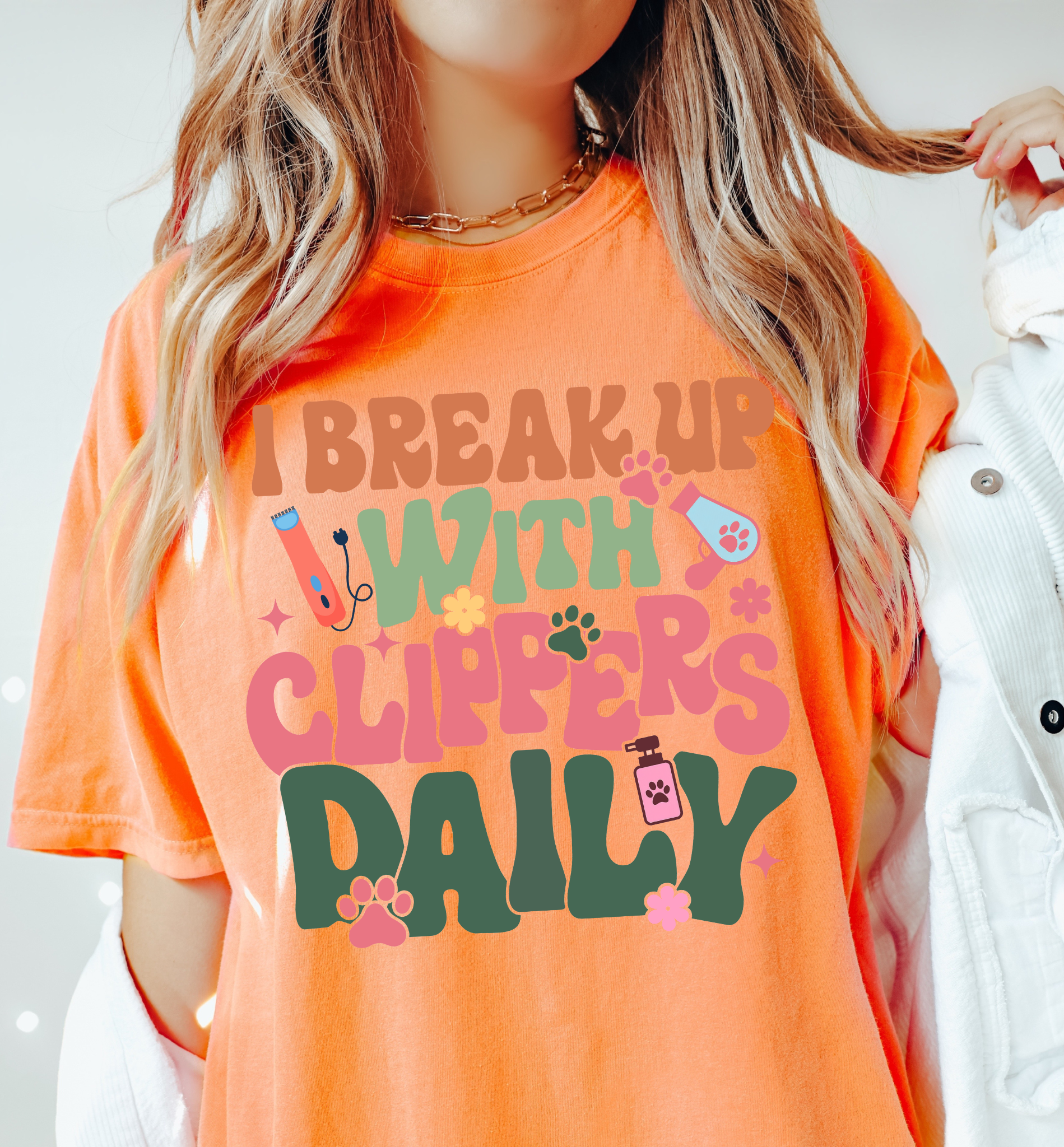 I Break Up With Clippers Daily Tee