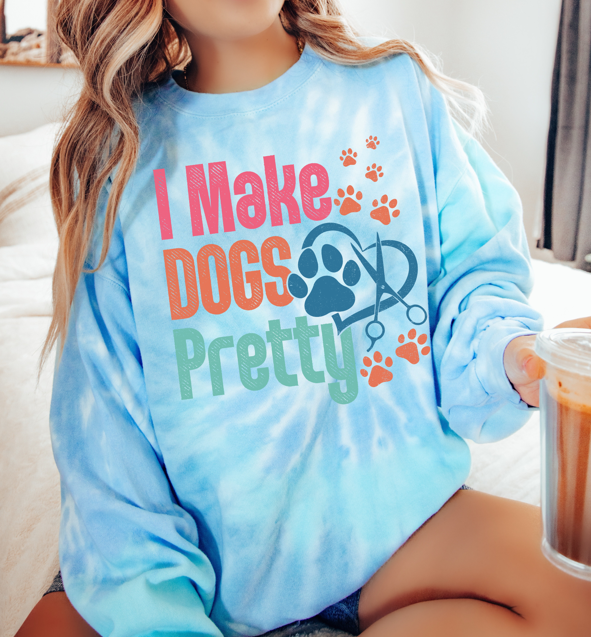 I Make Dogs Pretty Premium Sweatshirt