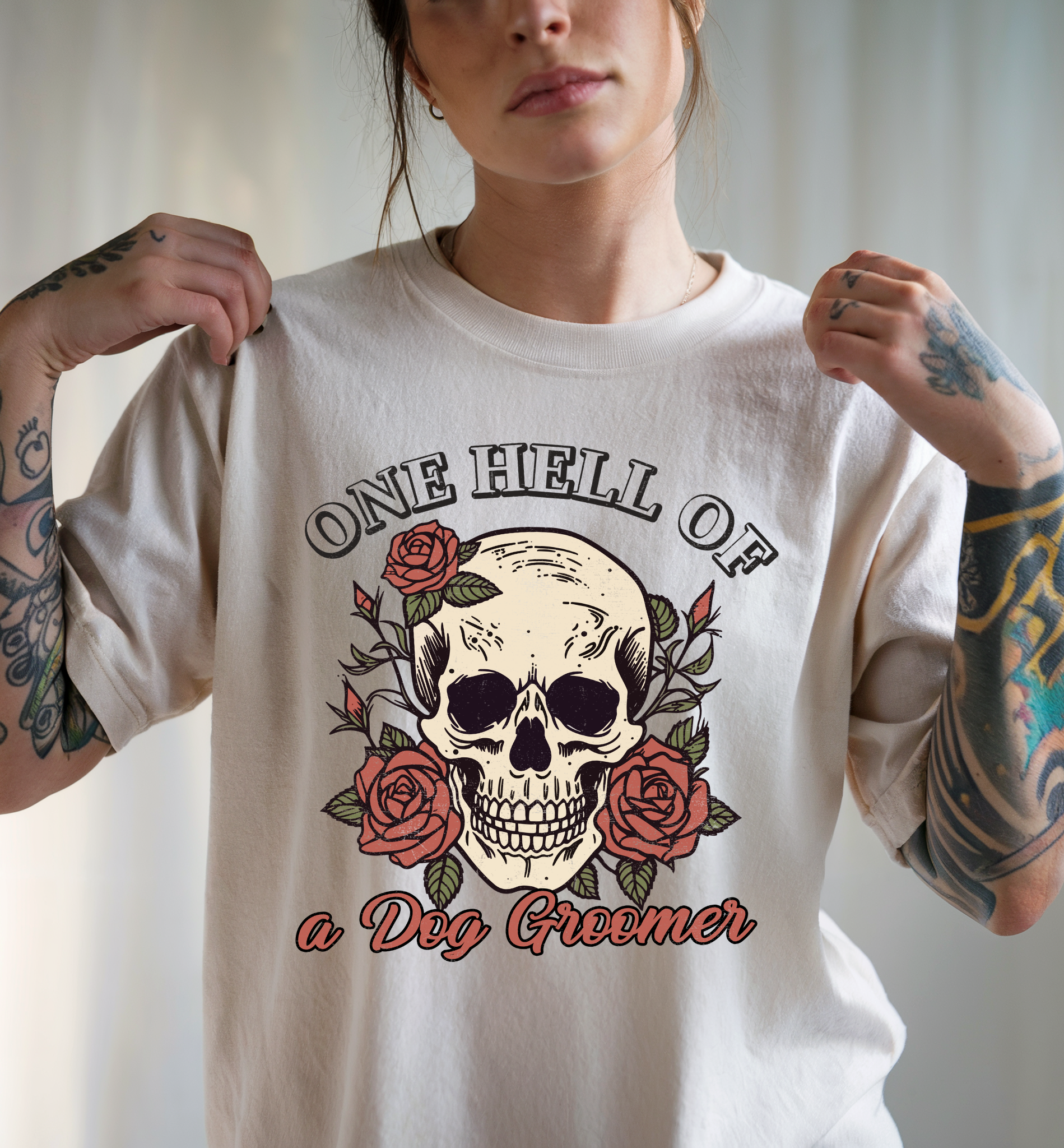 One Hell of A Dog Groomer Tee