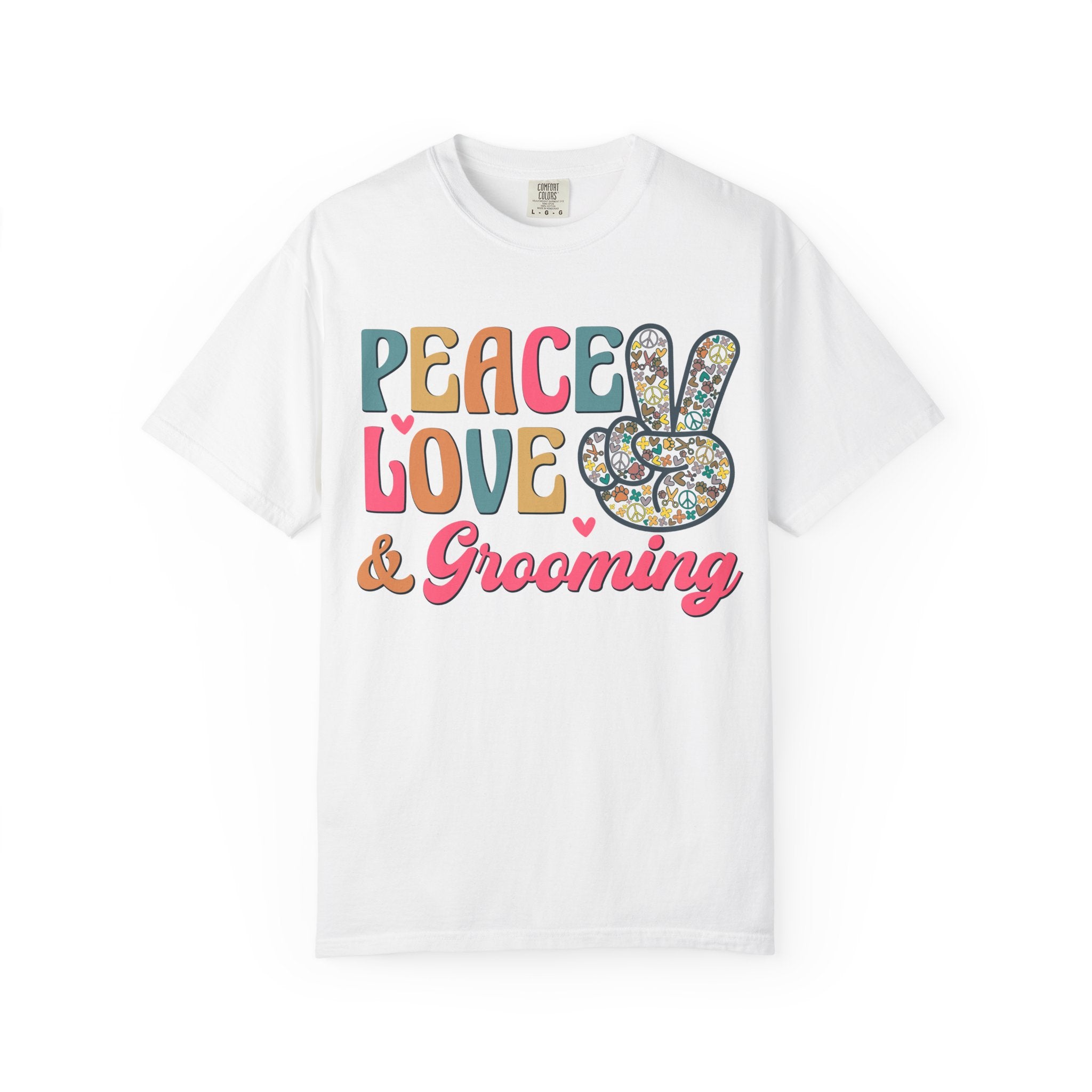 Peace Love & Grooming Tee