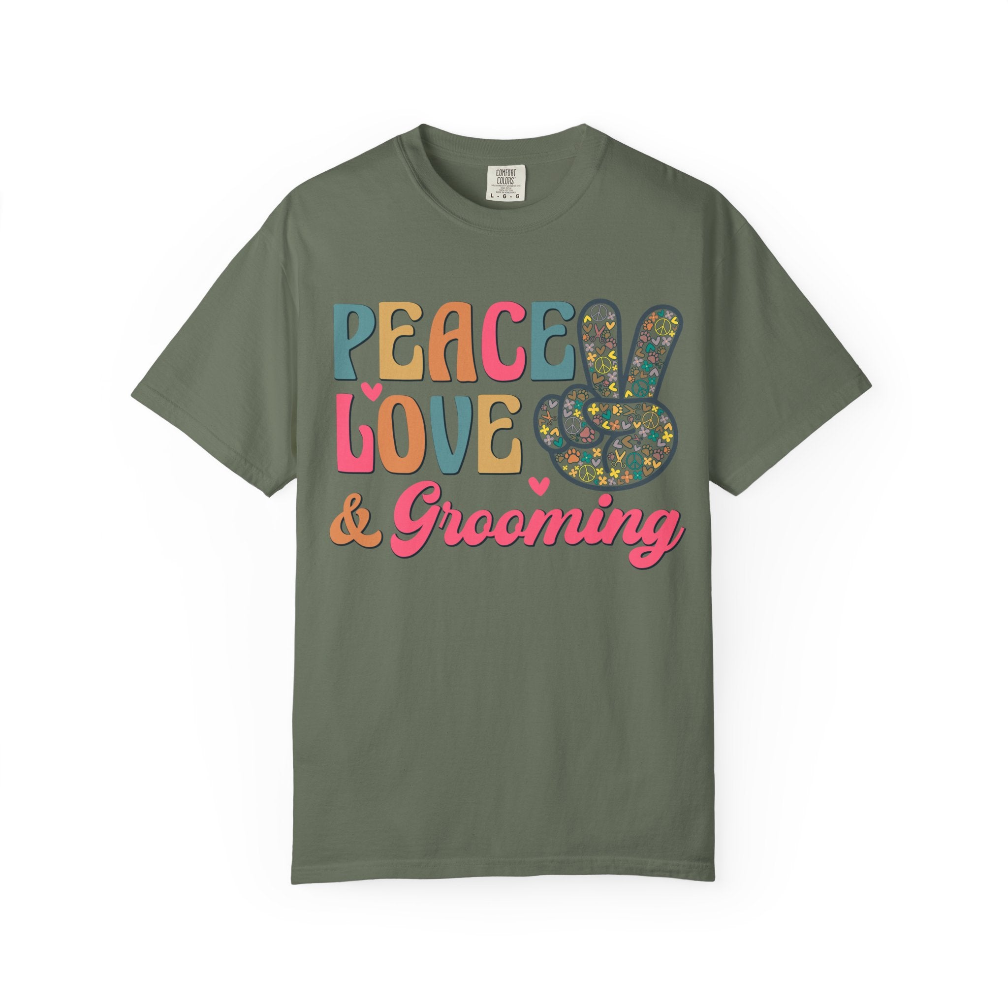 Peace Love & Grooming Tee