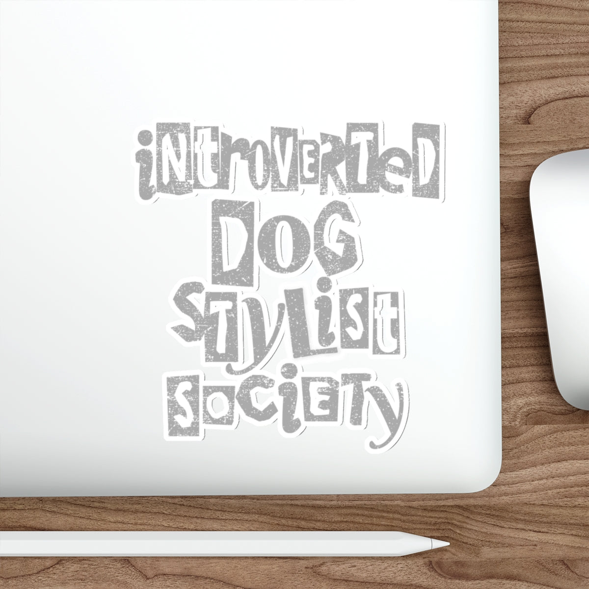 Introverted Dog Stylist Society Car Decal Sticker