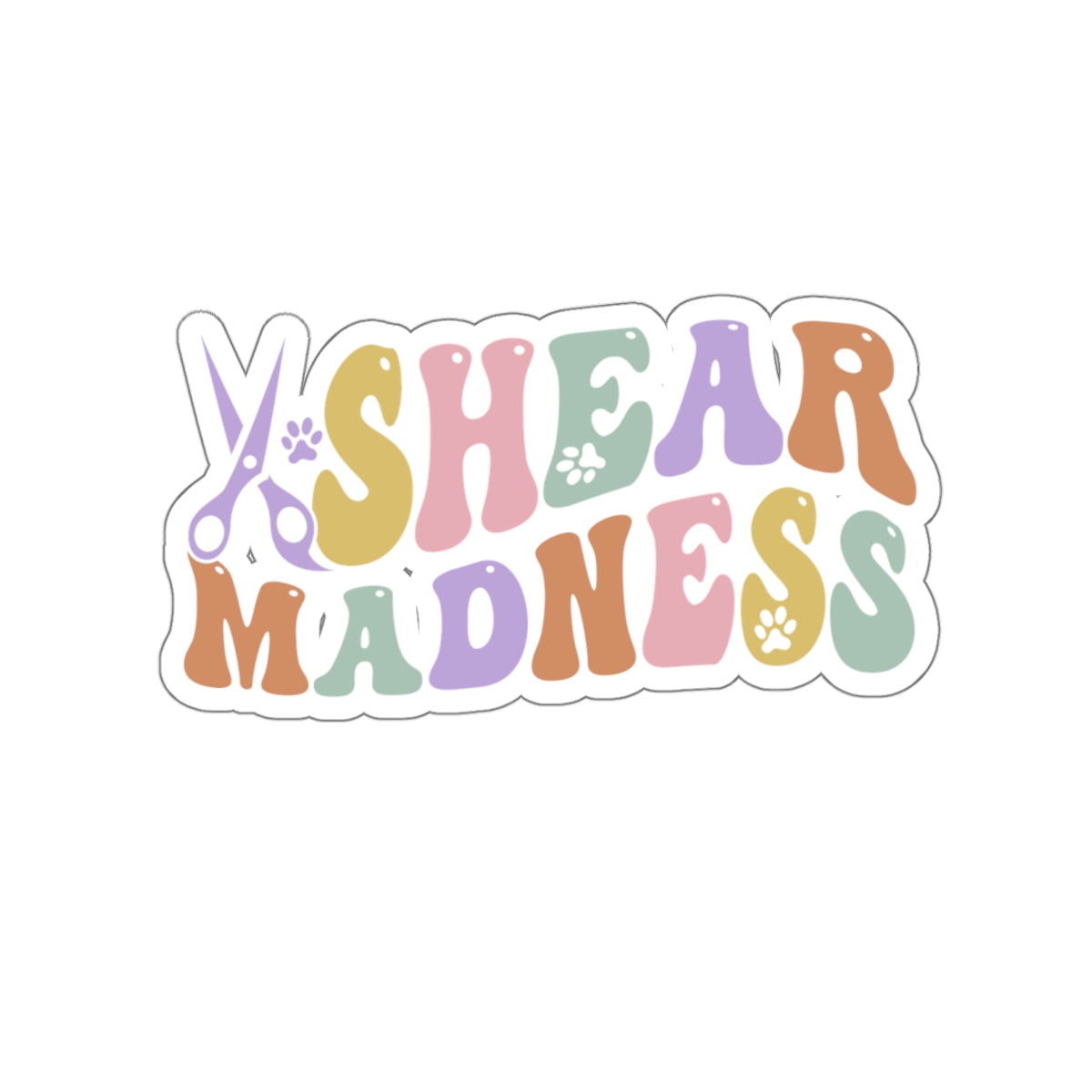 Shear Madness Car Decal Sticker