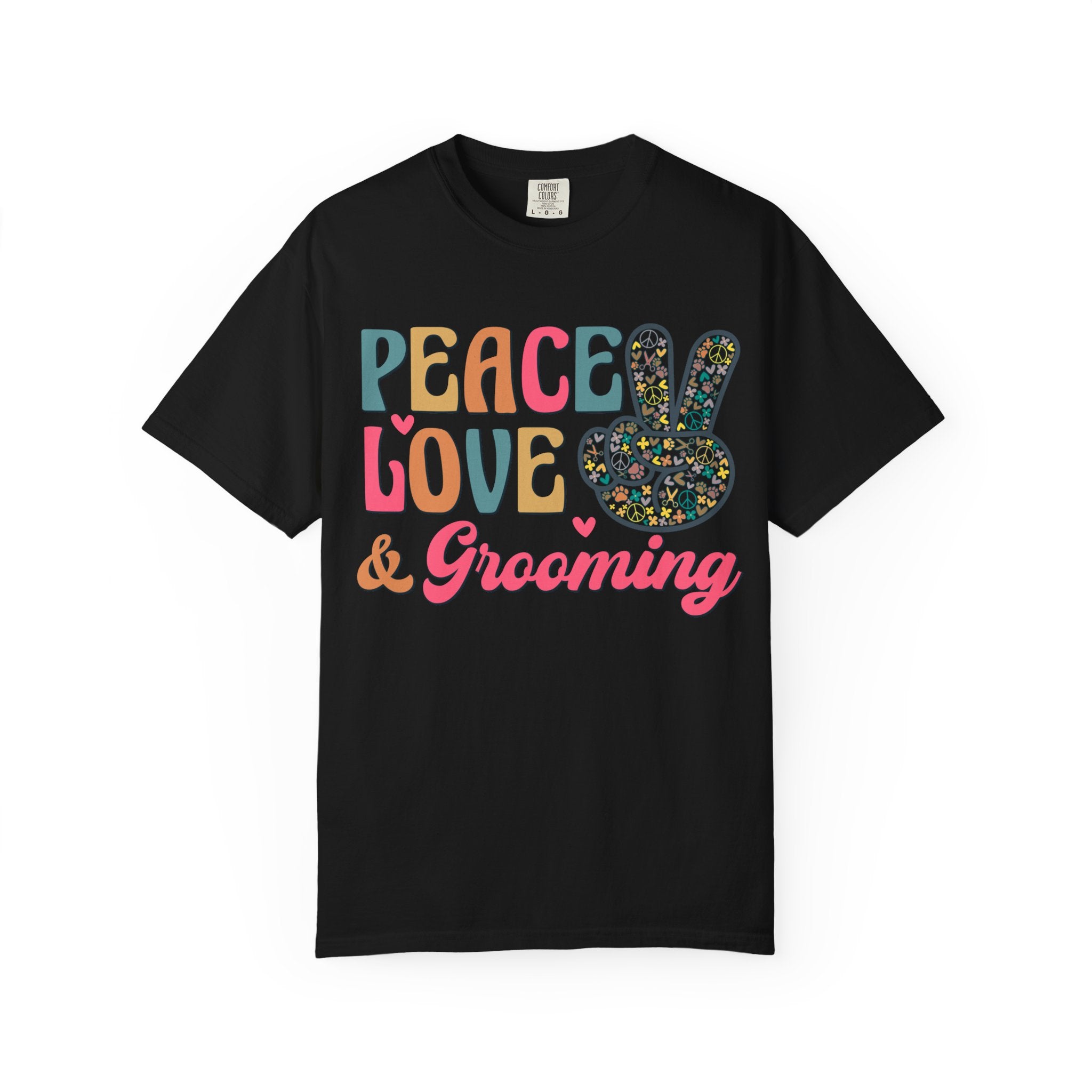 Peace Love & Grooming Tee