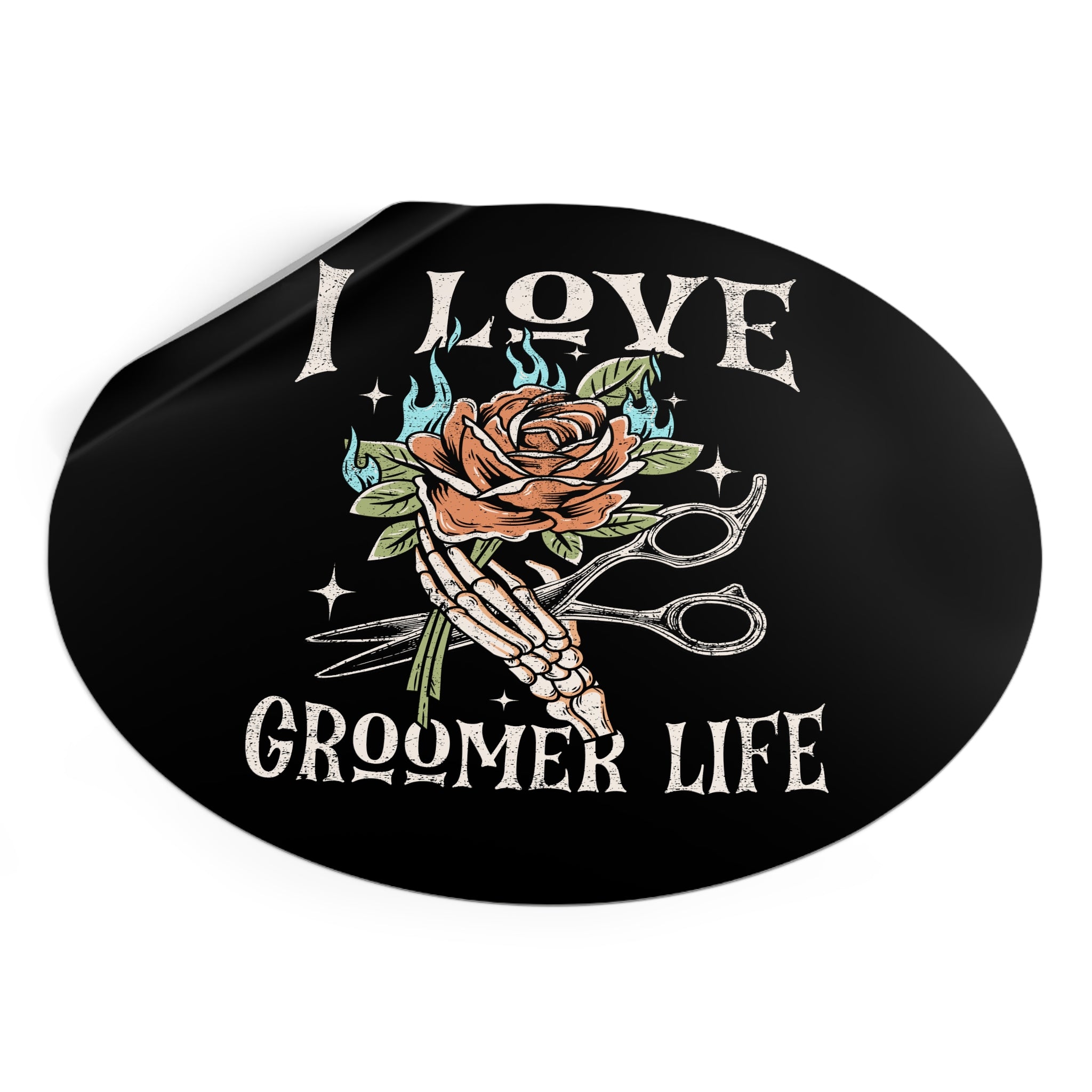 I Love Groomer Life Sticker