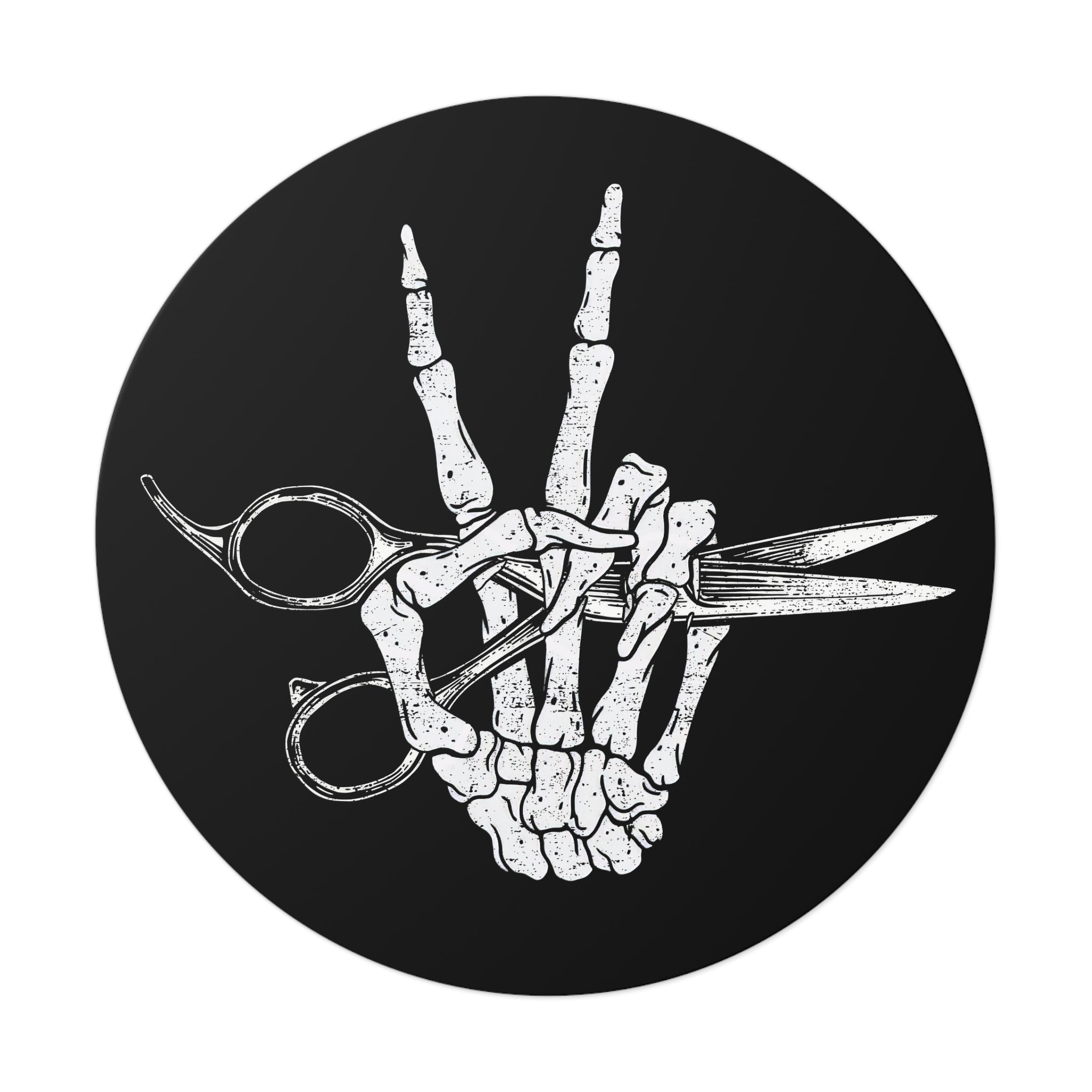 Skeleton Shears Sticker