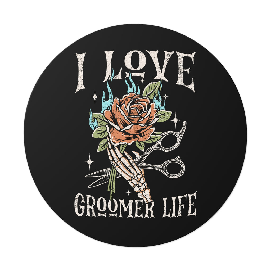 I Love Groomer Life Sticker
