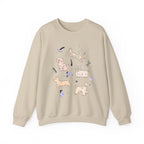 Dog Grooming Illustration Sweatshirt