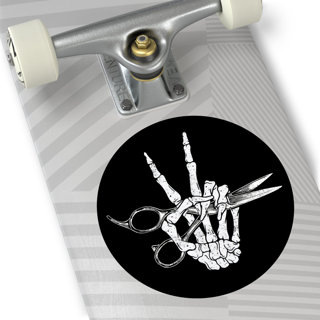 Skeleton Shears Sticker