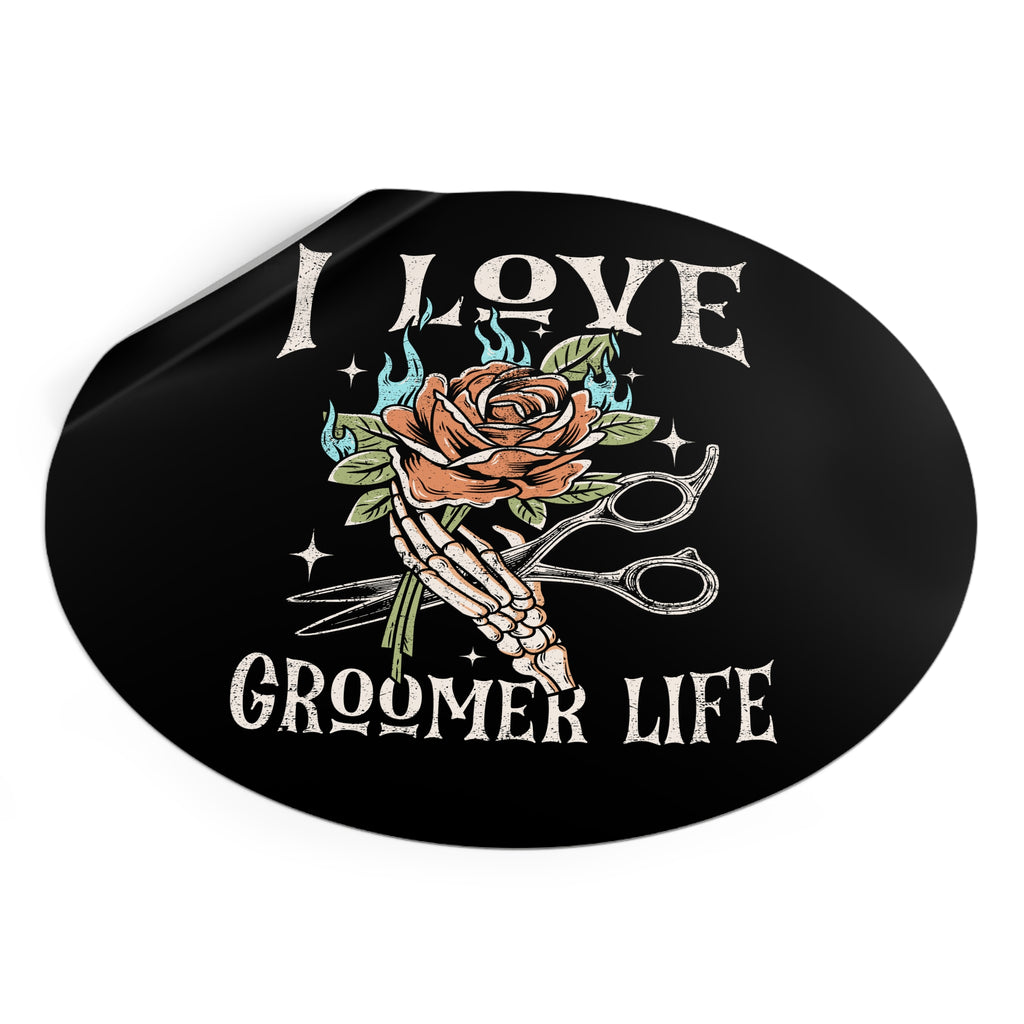 I Love Groomer Life Sticker
